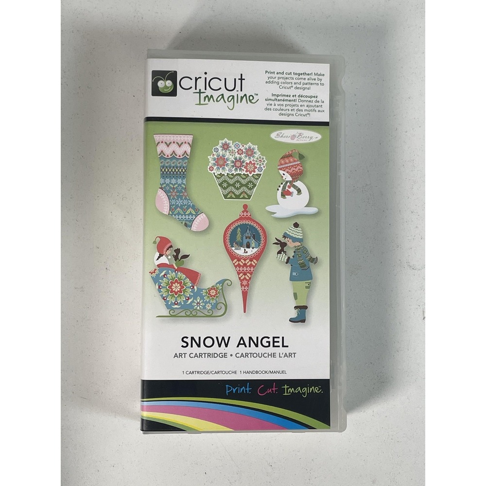 Cricut Imagine Snow Angel Art Cartridge Winter Holiday Scrapbooking Card Crafts